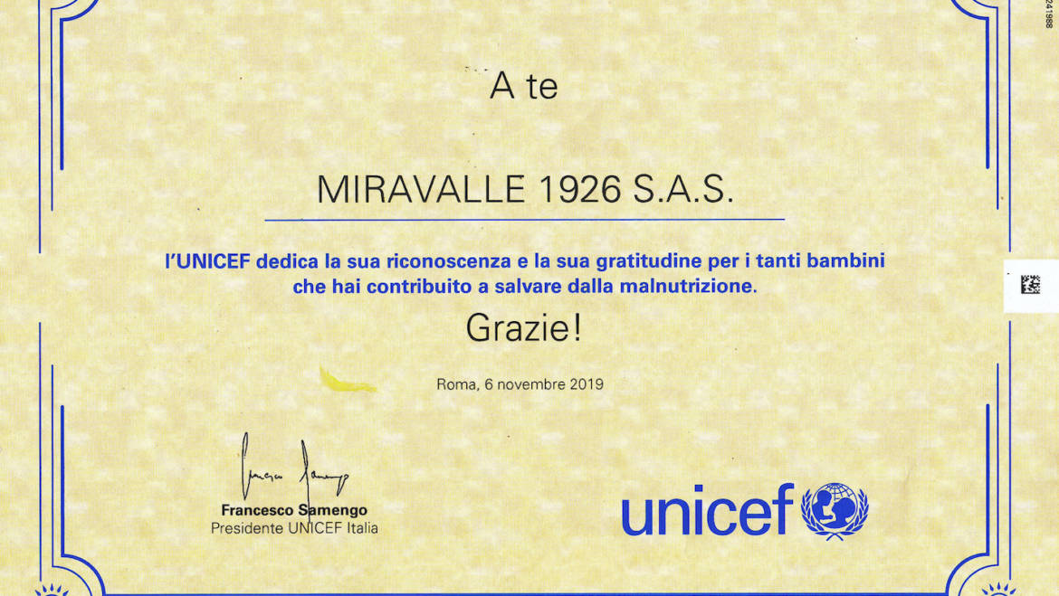 Miravalle 1926 for Unicef